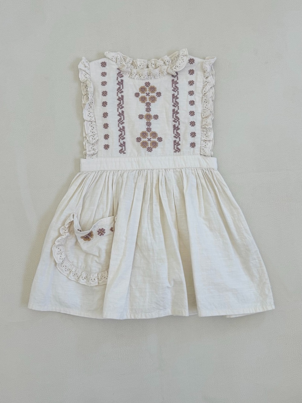 Apolina Ida Dress in Alabaster 2-3Y